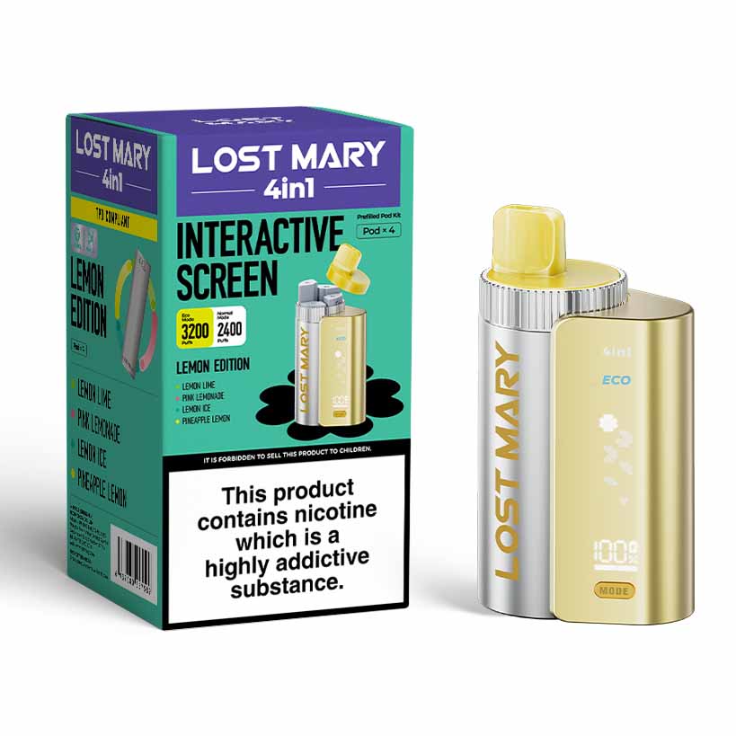 Lost Mary 4In1 Disposable Vape Kit - Lemon Edition