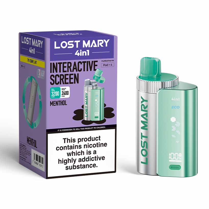 Lost Mary 4In1 Disposable Vape Kit - Menthol