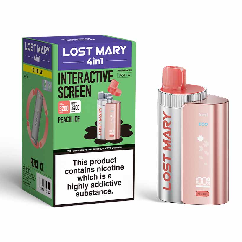 Lost Mary 4In1 Disposable Vape Kit - Peach Ice