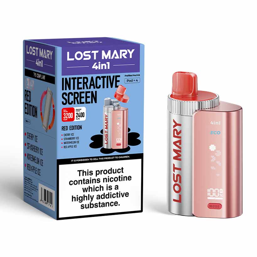 Lost Mary 4In1 Disposable Vape Kit - Red Edition