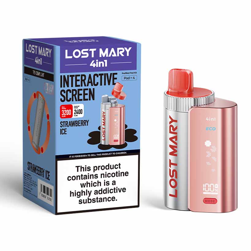 Lost Mary 4In1 Disposable Vape Kit - Strawberry Ice