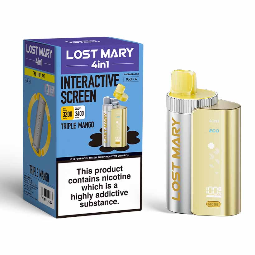 Lost Mary 4In1 Disposable Vape Kit - Triple Mango