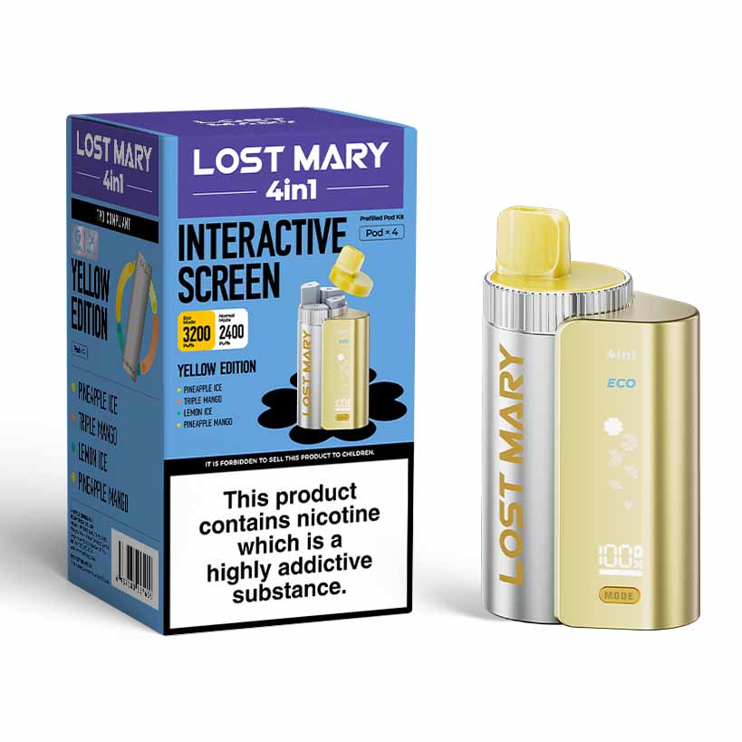 Lost Mary 4In1 Disposable Vape Kit - Yellow Edition