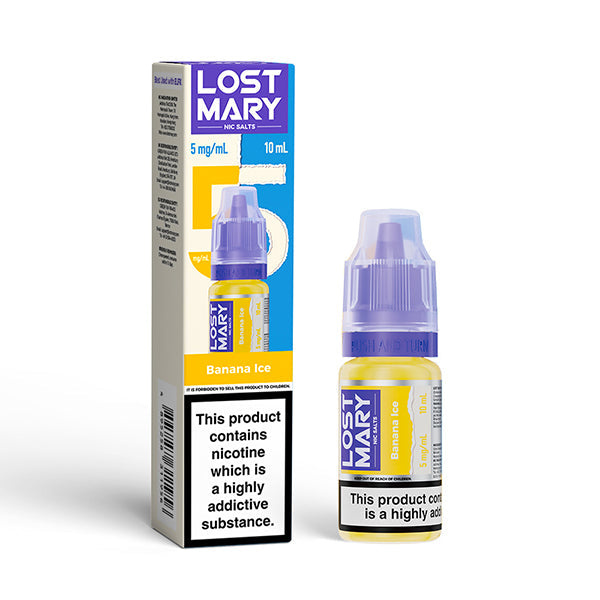 Lost Mary 10ml Nic Salts (5mg) - Banana Ice
