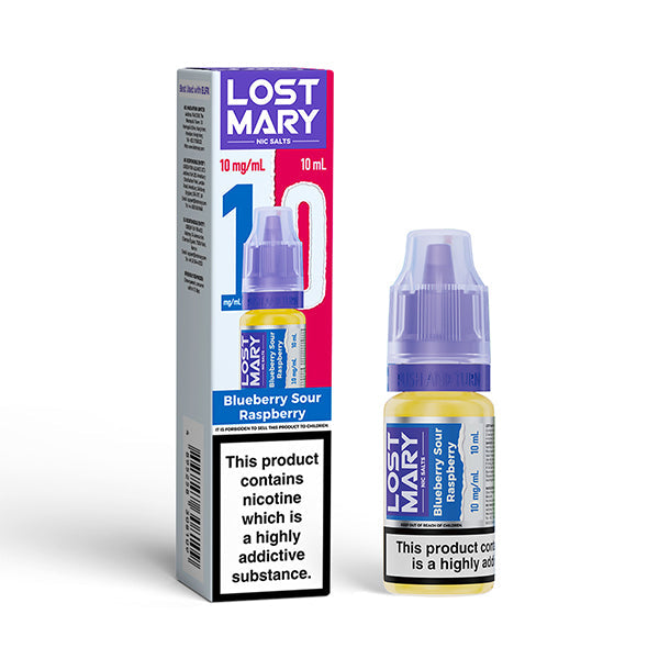 Lost Mary 10ml Nic Salts (10mg) - Blueberry Sour Raspberry