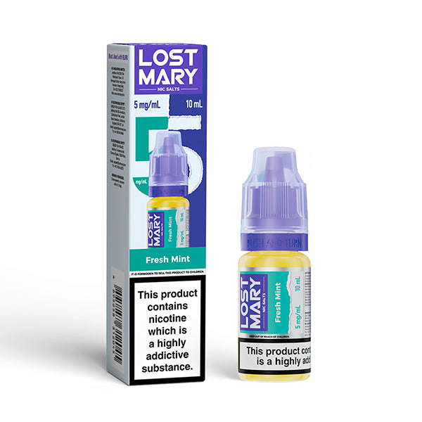 Lost Mary 10ml Nic Salts (5mg) - Fresh Mint