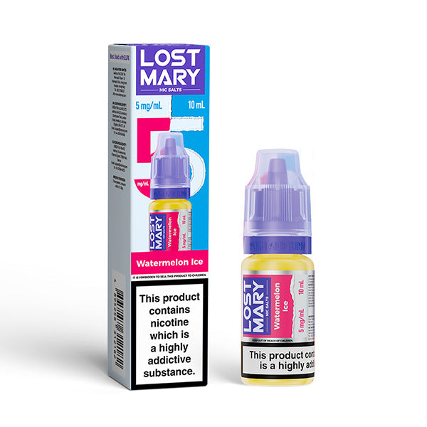 Lost Mary 10ml Nic Salts (5mg) - Watermelon Ice