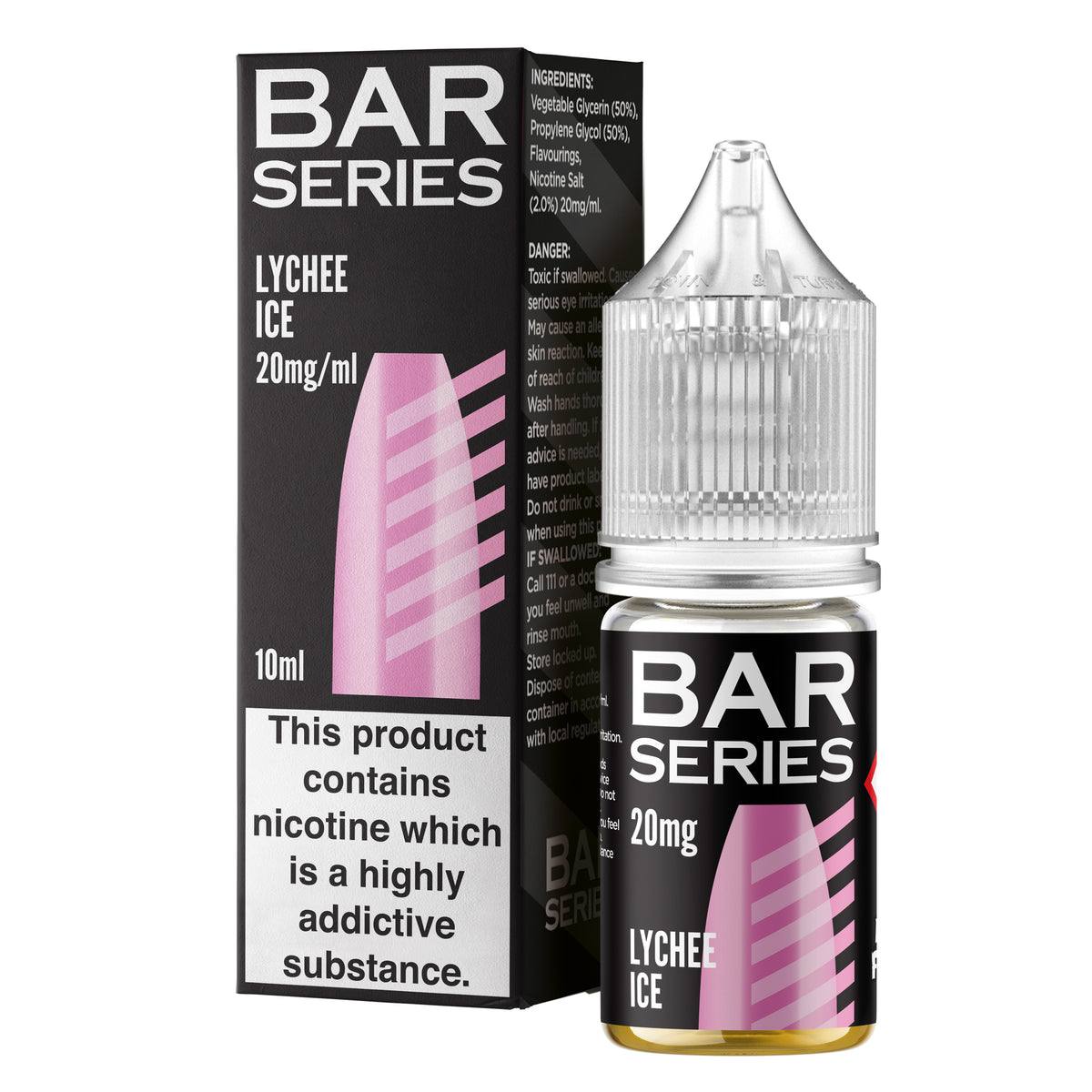 Bar Series Lychee Ice 10ml Nic Salt - 20mg