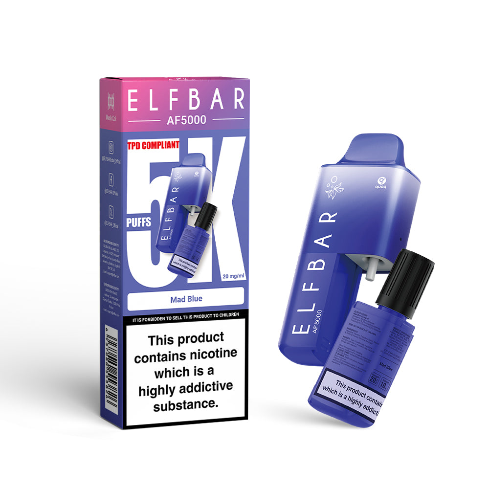 Elf Bar AF5000 Disposable Vape - Mad Blue