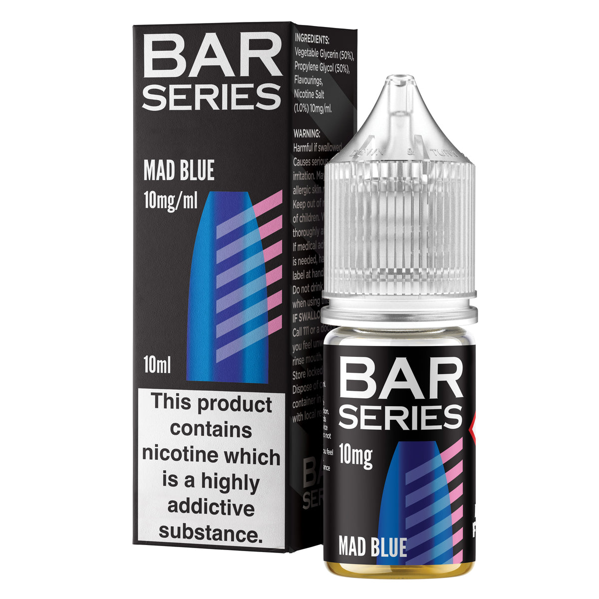 Bar Series Mad Blue 10ml Nic Salt - 10mg