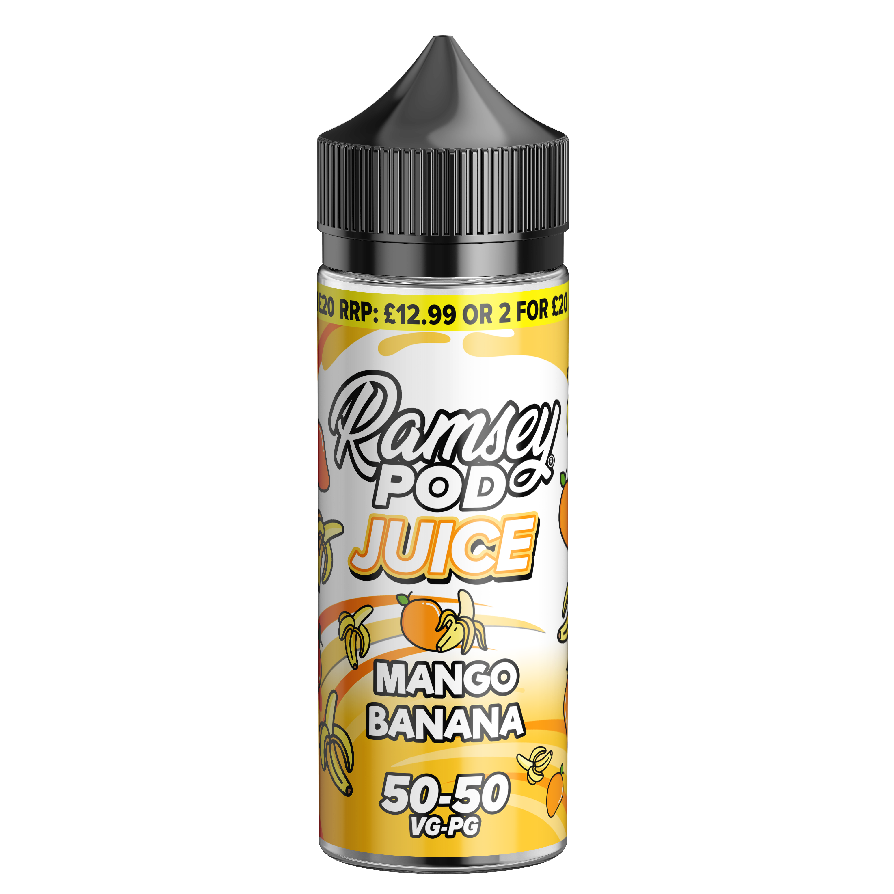 Ramsey Pod Juice Mango Banana 0mg 100ml Shortfill E-Liquid