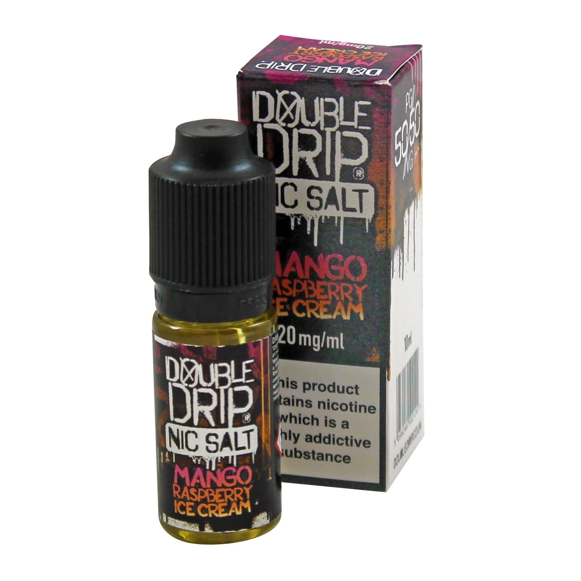 Double Drip Co Mango Raspberry Ice Cream 10ml Nic Salt E-Liquid