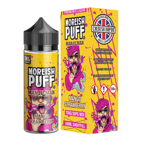 Moreish Puff Manju Man Mango Strawberry 100ml Shortfill E-Liquid