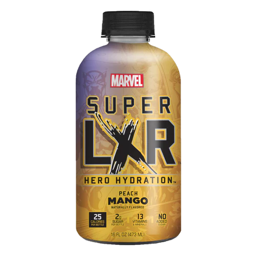 AriZona x Marvel Super LXR Peach Mango Hydration Drink