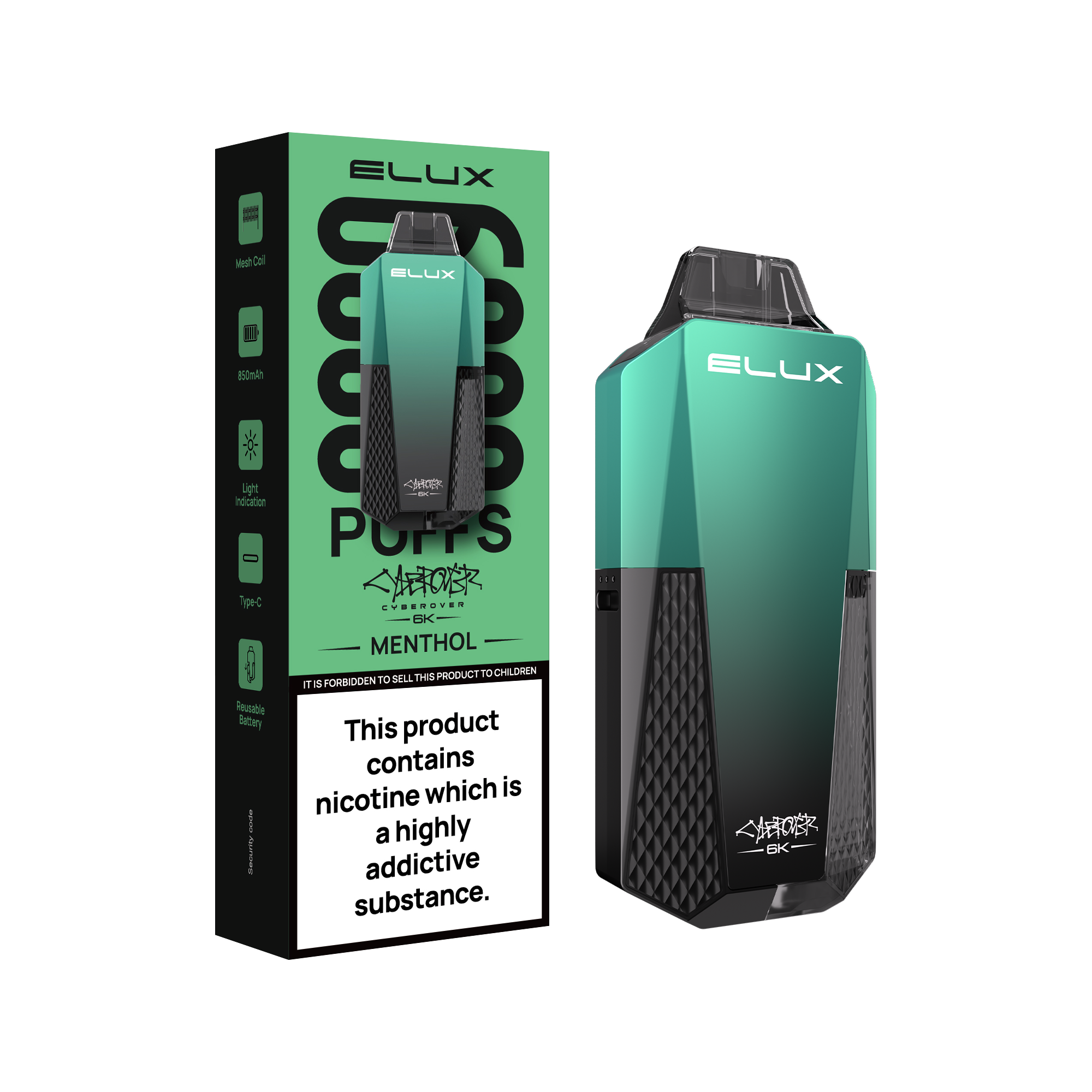 Elux Cyberover 6K Prefilled Vape Kit