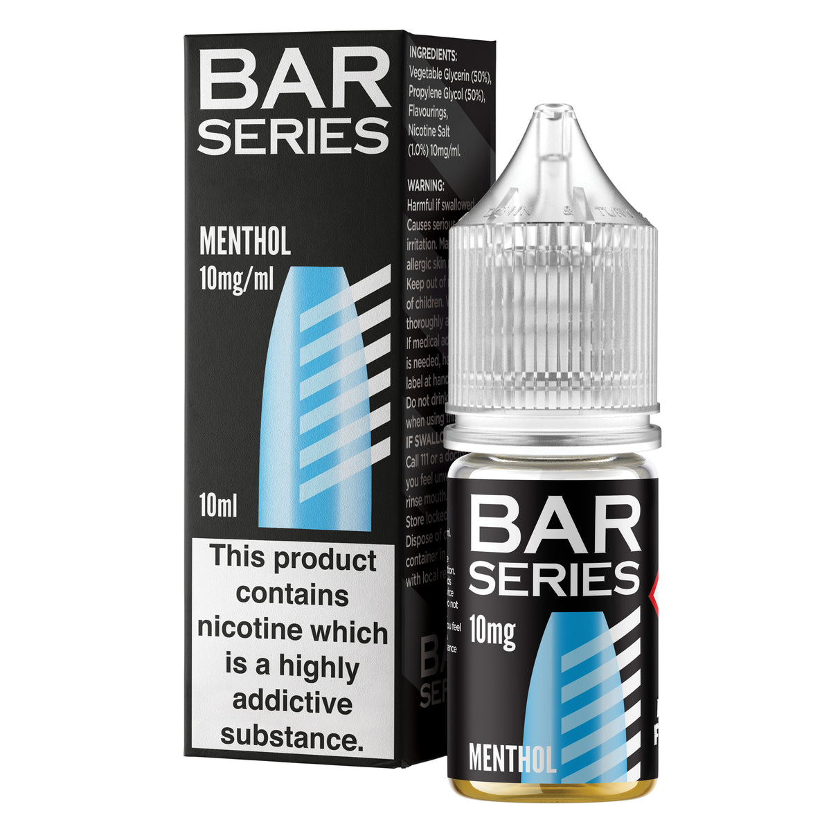 Bar Series Menthol 10ml Nic Salt - 10mg