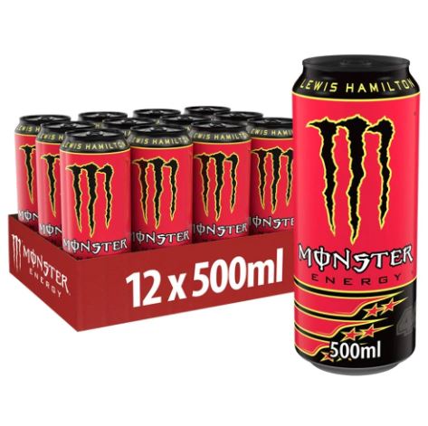 Monster Energy Lewis Hamilton Cans 500ml 12pk (Shipping Restricted)