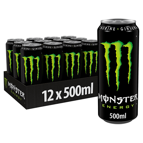 Monster Energy Original Cans 500ml 12pk (Shipping Restricted)