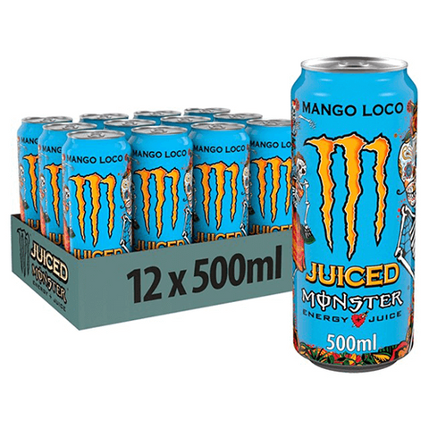 Monster Energy Mango Loco Cans 500ml 12pk (Shipping Restricted)