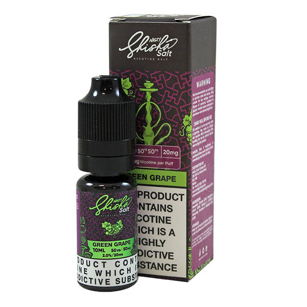 Nasty Juice Shisha Salt Green Grape 10ml Nic Salt E-Liquid