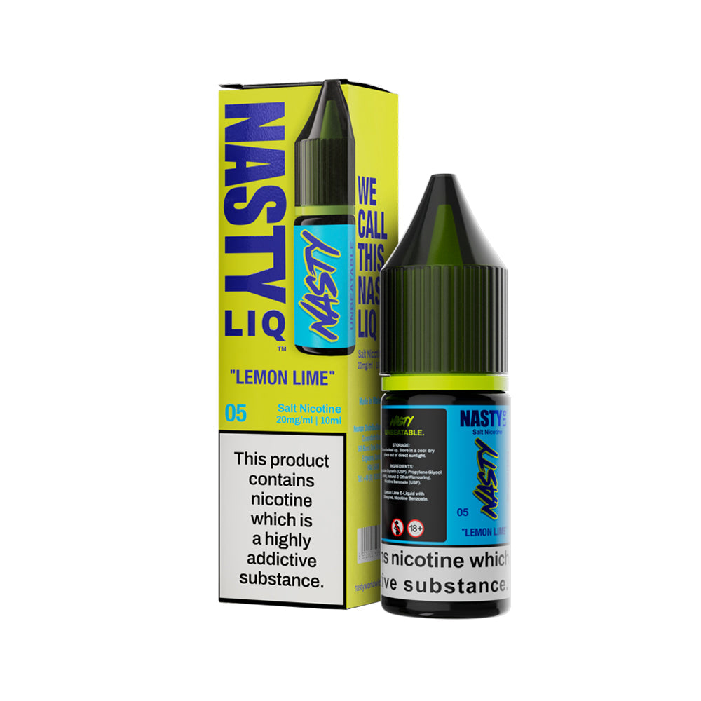 Lemon Lime Nic Salt by Nasty Juice - Nic Salts UK