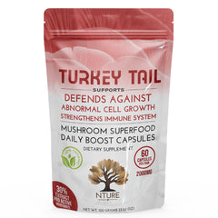 NTURE Turkey Tail Mushroom Capsules 2000mg 60pk