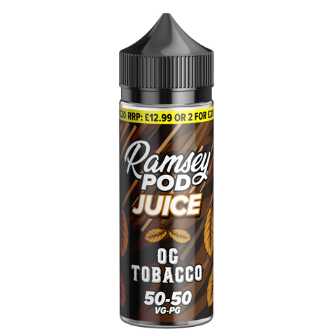 Ramsey Pod Juice OG Tobacco 100ml Shortfill