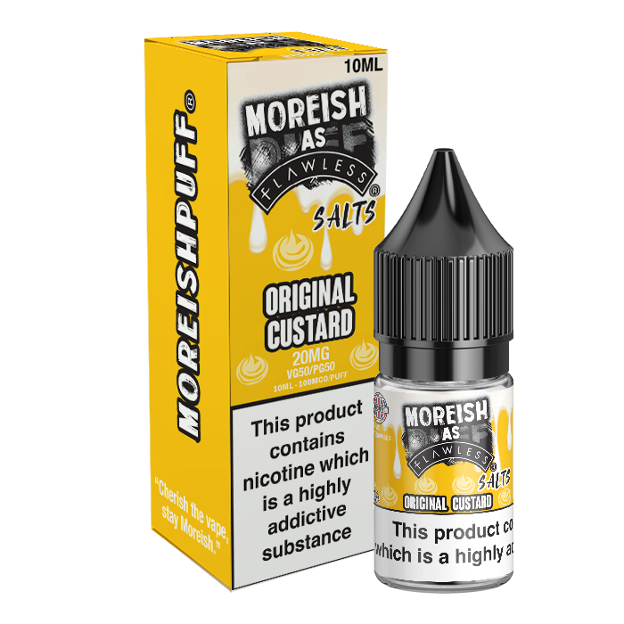 Original Custard Nic Salt by Moreish Puff - Nic Salts UK