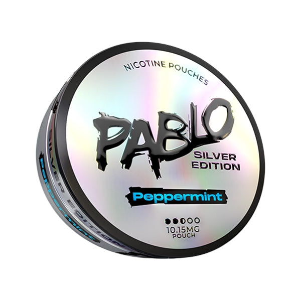 Pablo Silver Edition Nicotine Pouches 10mg - Peppermint