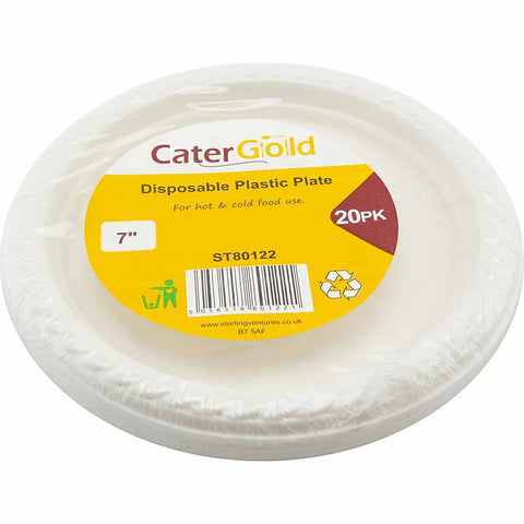 CaterGold Reusable Plastic Plate 7