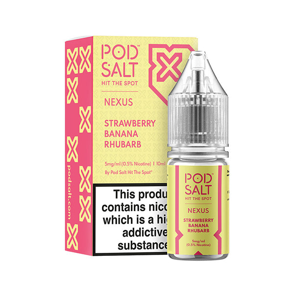 Strawberry Banana Rhubarb Nic Salt by Pod Salt - Nic Salts UK