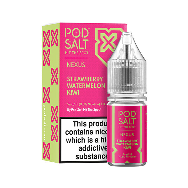 Strawberry Watermelon Kiwi Nic Salt by Pod Salt - Nic Salts UK