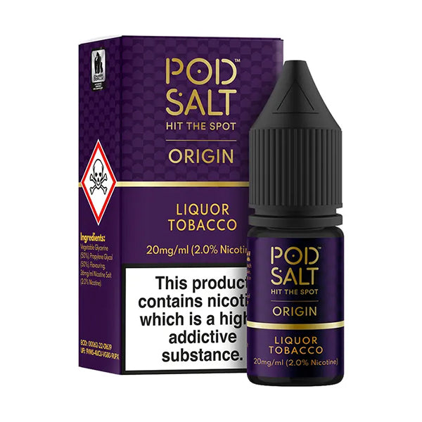 Pod Salt Origin Liquor Tobacco 10ml Nic Salt