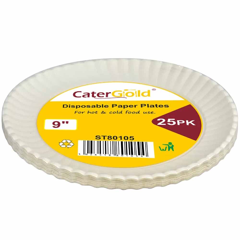 Paper Plate 9" (23cm) 25pk