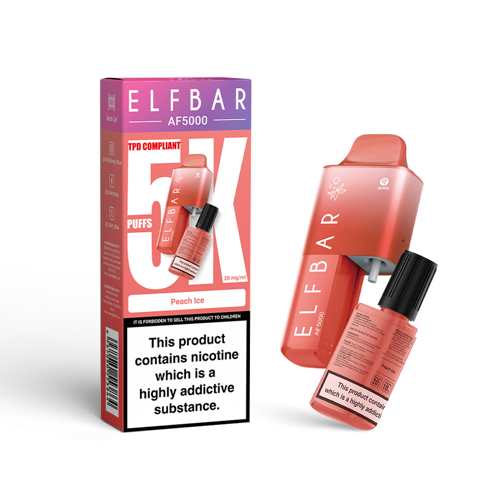 Elf Bar AF5000 Disposable Vape - Peach Ice