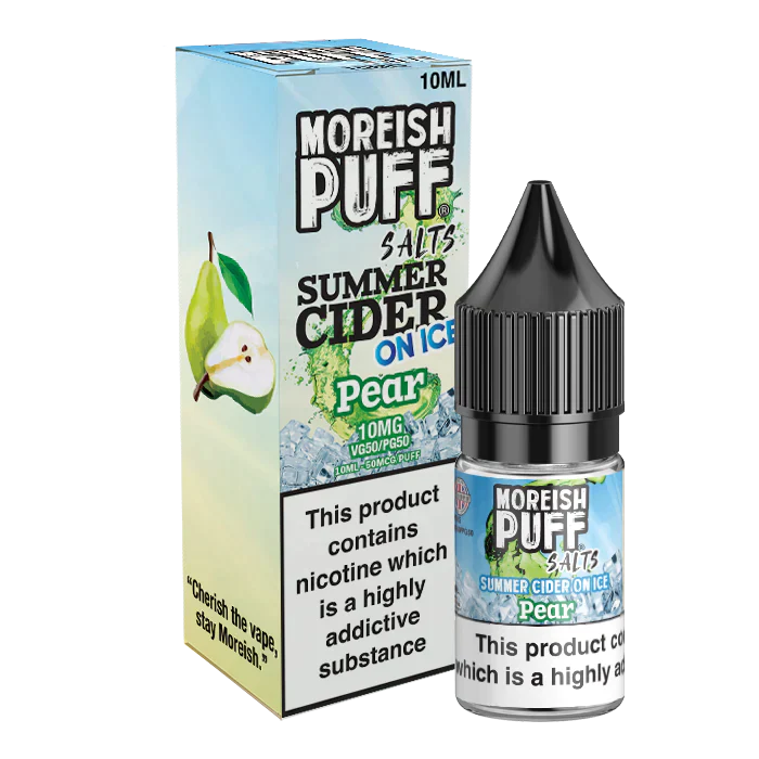 Moreish Puff Summer Cider on Ice 10ml Nic Salt 20mg