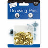 Just Stationery Drawing Pins On Blister Card 100pk