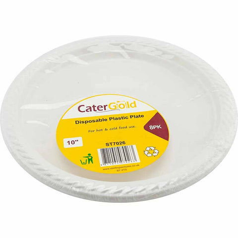 CaterGold Reusable Plastic Plate 10