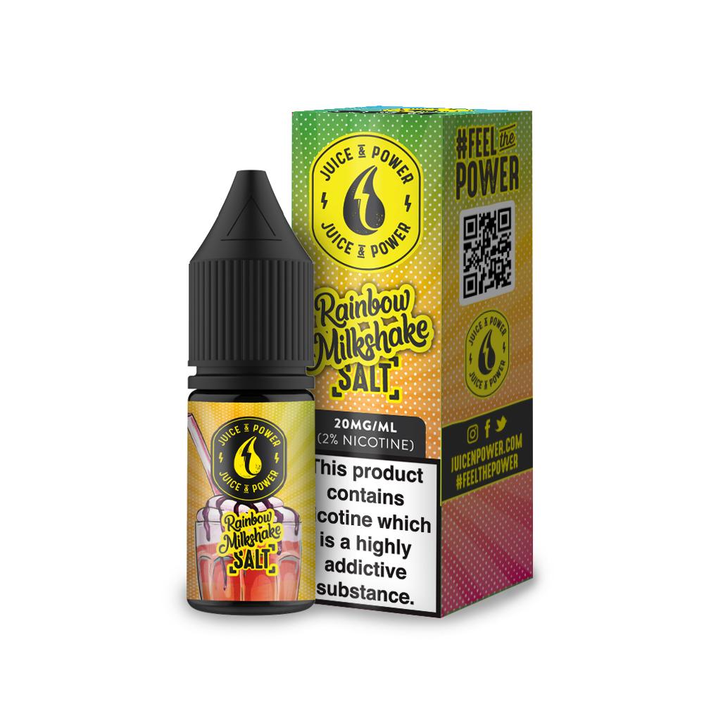 Juice N Power Rainbow Milkshake 20mg 10ml Nic Salt E-Liquid