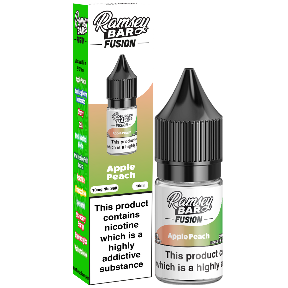 Apple Peach Nic Salt by Ramsey E-Liquids - Nic Salts UK