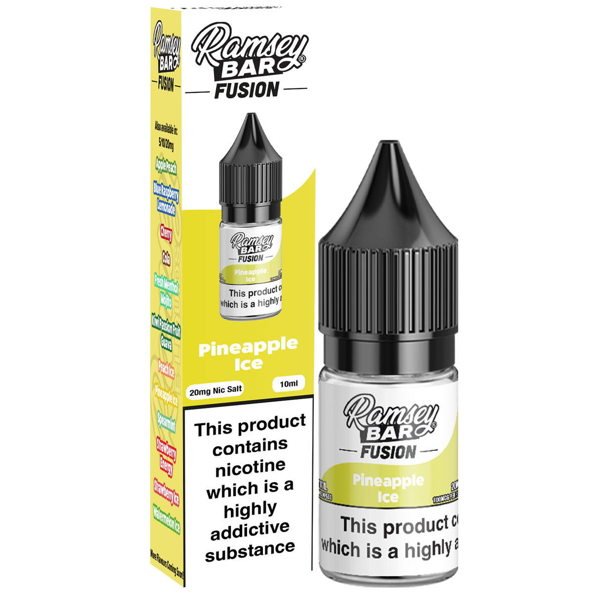 Ramsey Bar Fusion V2 10ml Nic Salt 20mg