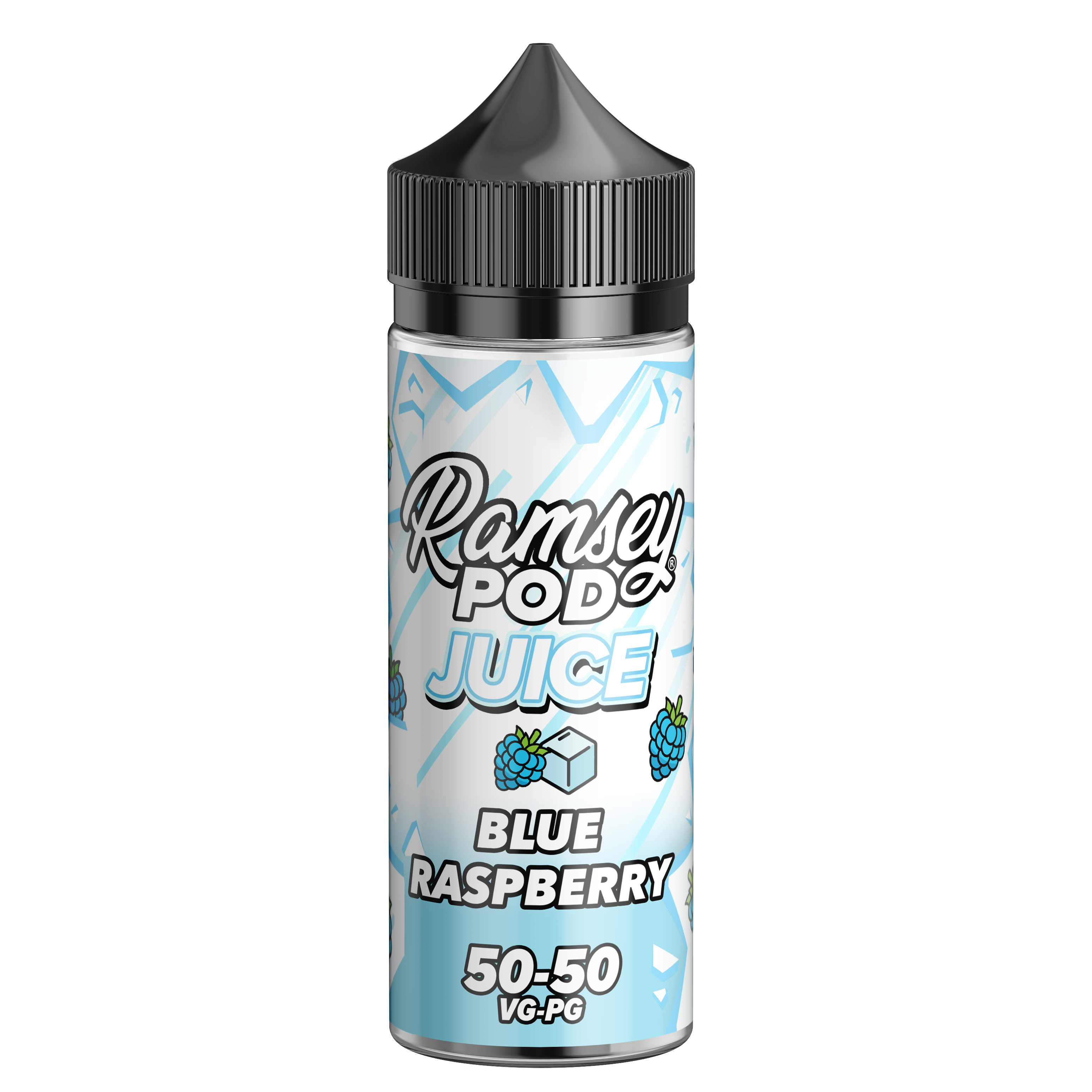 Ramsey Pod Juice Blue Raspberry Ice 0mg 100ml Shortfill E-Liquid
