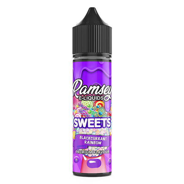 Ramsey E-Liquids Sweets: Blackcurrant Rainbow 0mg 50ml Shortfill E-Liquid