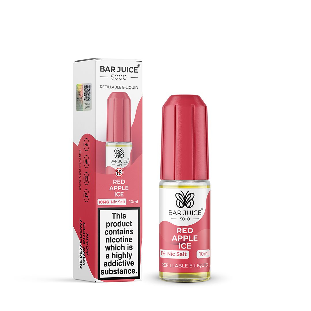 Bar Juice 5000 Red Apple Ice 10ml Nic Salt 10mg