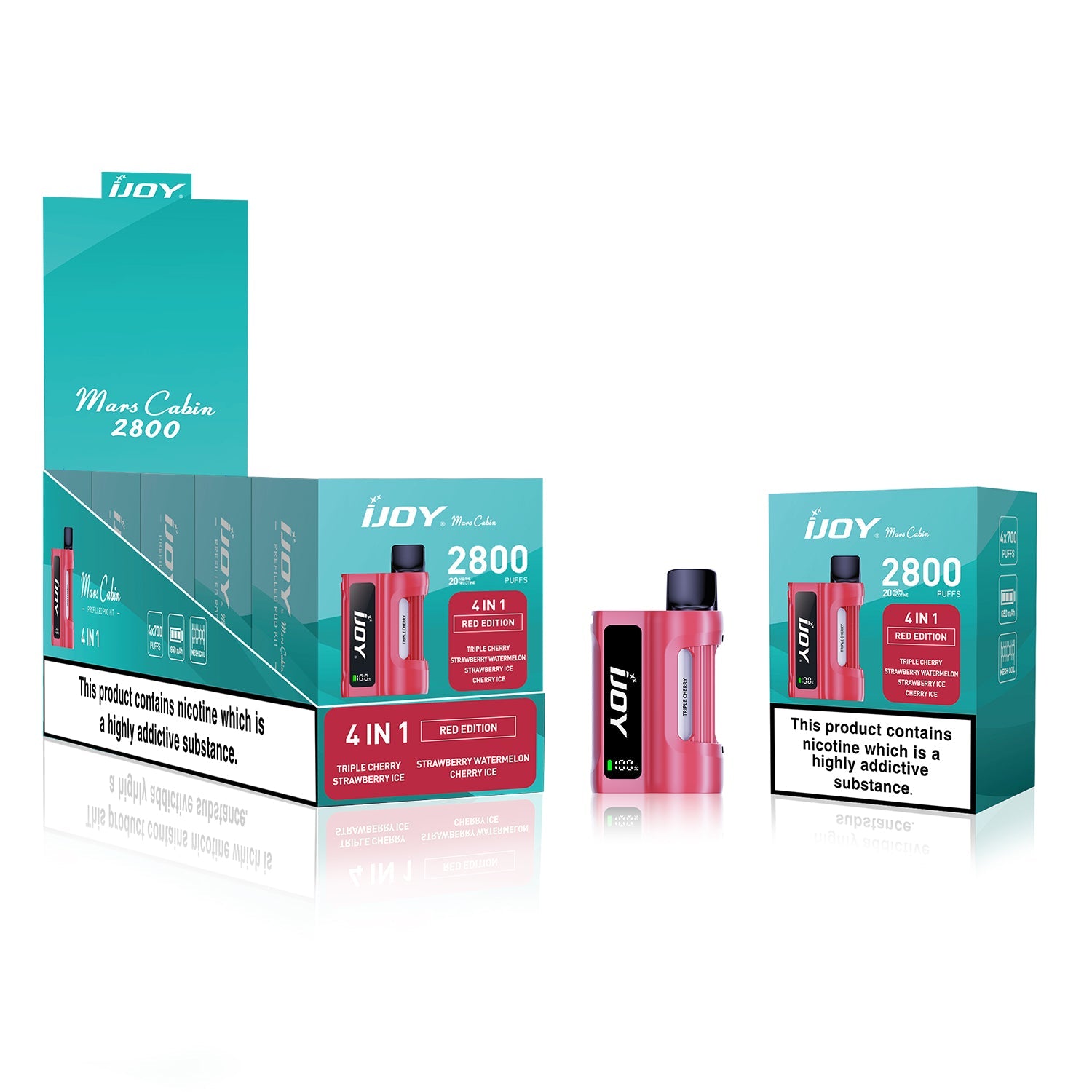 IJOY Mars Cabin 2800 Disposable Vape Device - Red Edition Pack