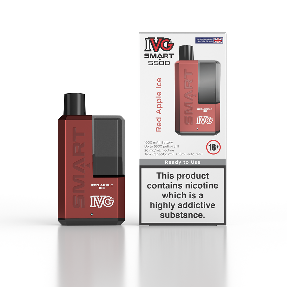 IVG Smart 5500 Disposable Vape Device - Red Apple Ice