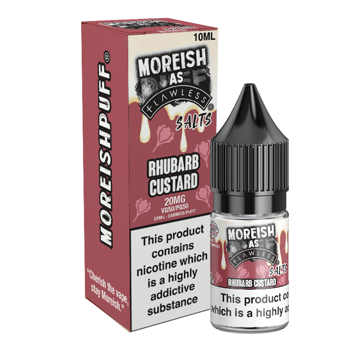 Rhubarb Custard Nic Salt by Moreish Puff - Nic Salts UK