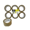 Sparkys Brown Packing Tapes 48mm x 66m (6 Pack)