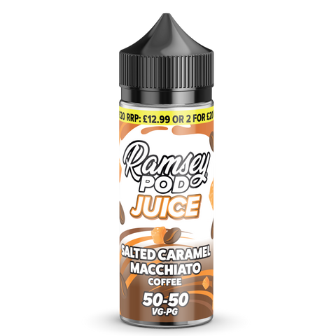 Ramsey Pod Juice Salted Caramel Macchiato 100ml Shortfill