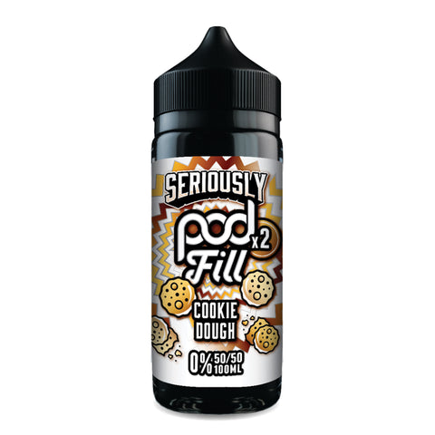 Doozy Vape Seriously Pod Fill X2 Cookie Dough 0mg 100ml Shortfill